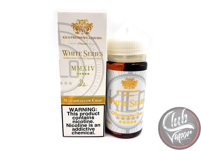 Marshmallow Crisp 100mL E-Liquid by Kilo White Series