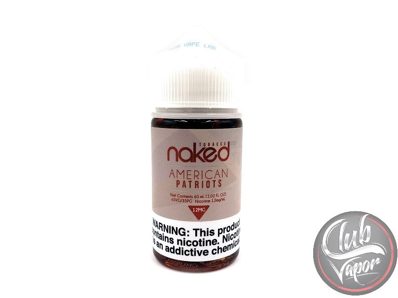 American Patriots E-Liquid by Naked 100 Tobacco 60mL