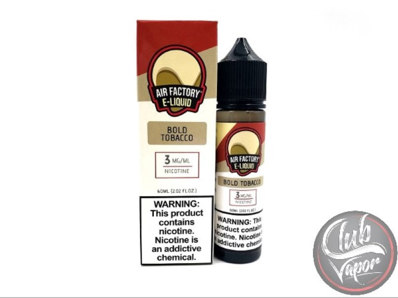 Bold Tobacco 60mL E-Liquid by Air Factory