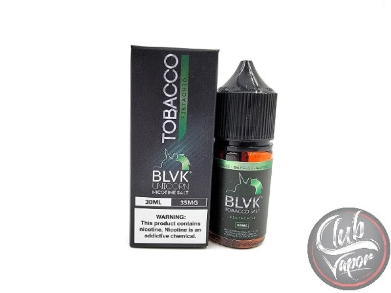 Pistachio Tobacco Salt Nicotine E-Liquid 30mL by BLVK Unicorn